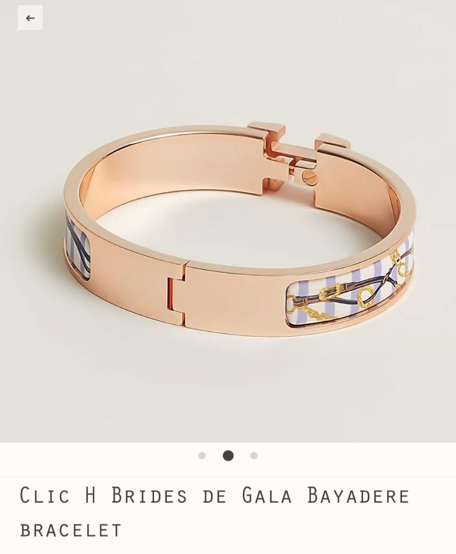 Hermes Clic H Brides de Gala Bayadere bracelet Luxury