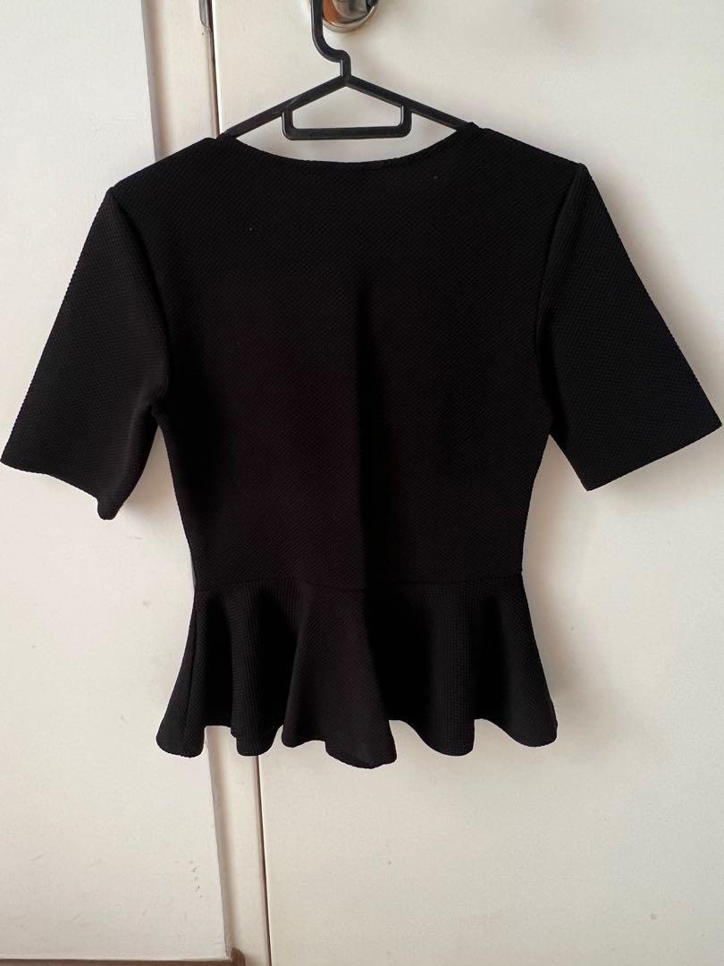 h&m peplum blouse