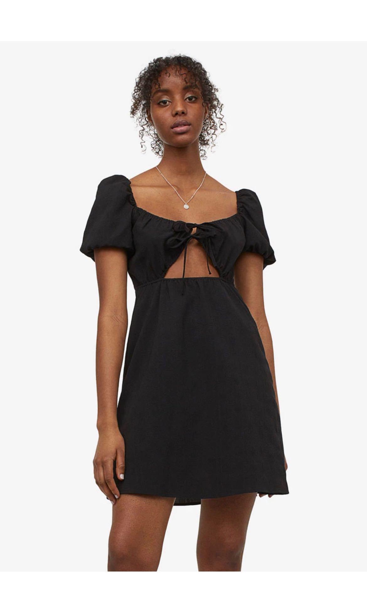 Puff sleeve clearance dress h&m