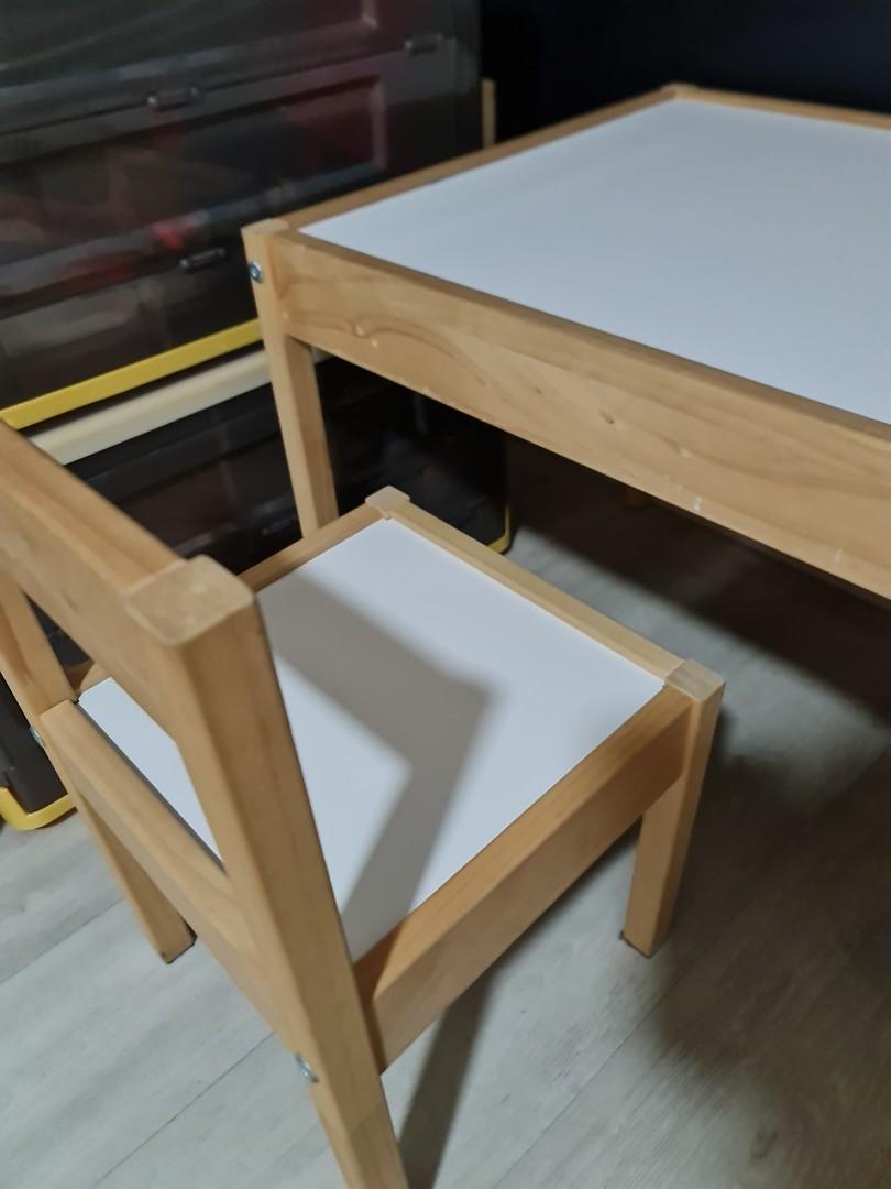 Ikea Latt table and 2 chairs set, Babies & Kids, Baby Nursery & Kids