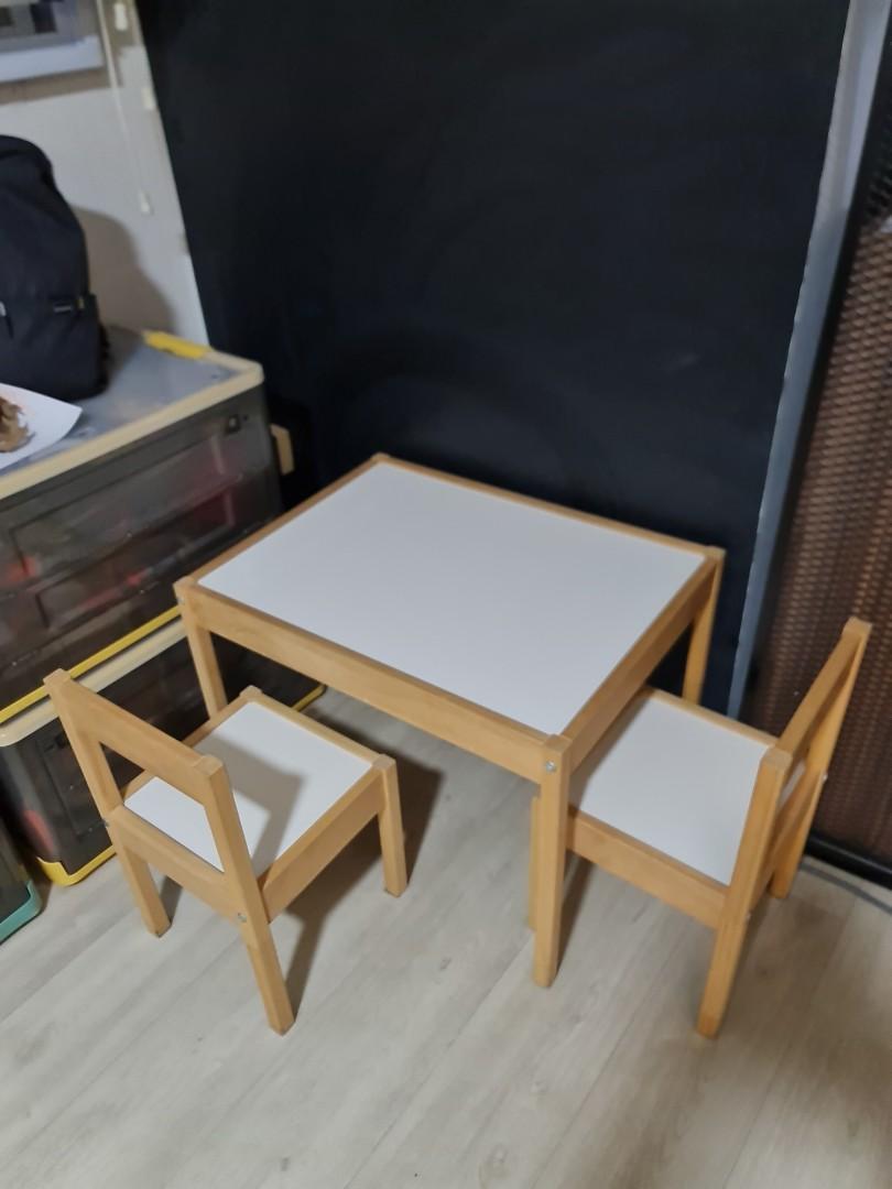 Ikea Latt table and 2 chairs set, Babies & Kids, Baby Nursery & Kids