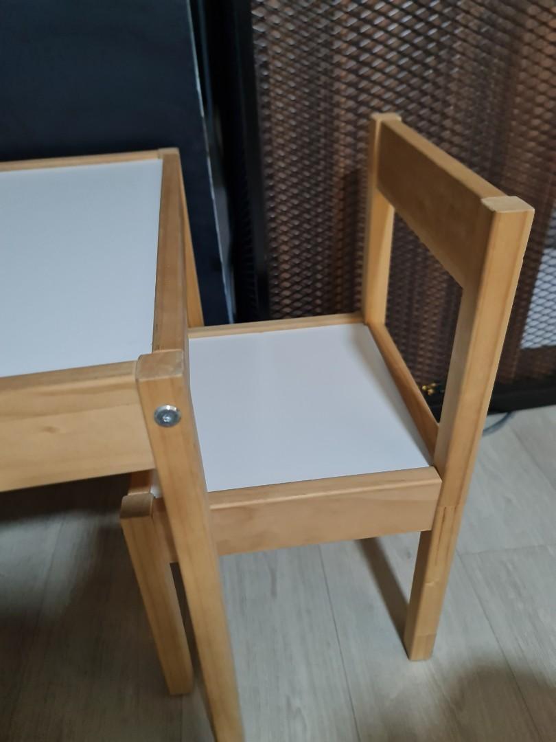 Ikea Latt table and 2 chairs set, Babies & Kids, Baby Nursery & Kids