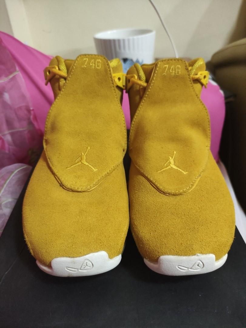 Jordan 18 Yellow Ochre Men s Fashion Footwear Sneakers on Carousell