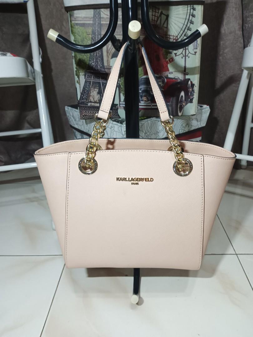 Karl Lagerfeld Paris Karolina Chain Tote Bag, Luxury, Bags & Wallets on Carousell