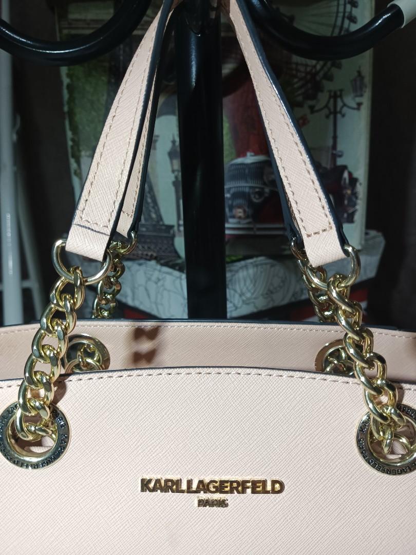 Karl Lagerfeld Paris Karolina Chain Tote Bag, Luxury, Bags & Wallets on Carousell