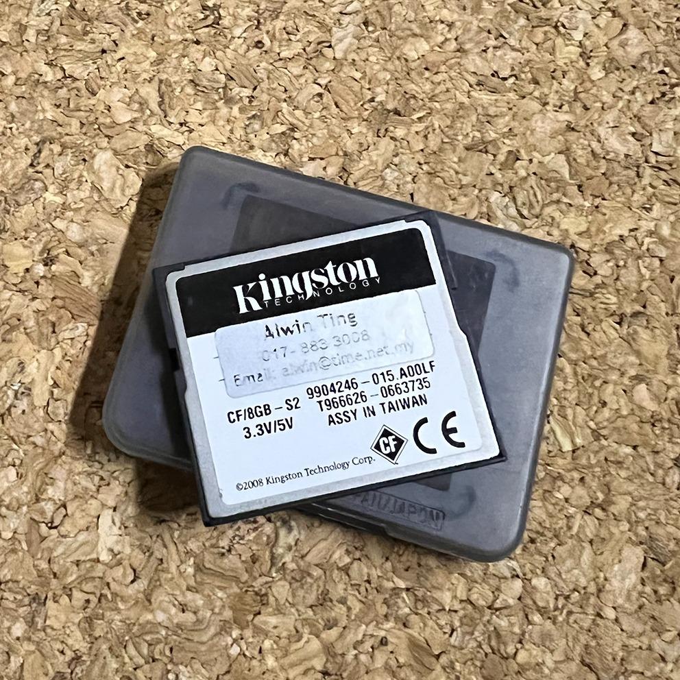 KINGSTON 8gb COMPACT FLASH CARD ELITE PRO 133X, Photography