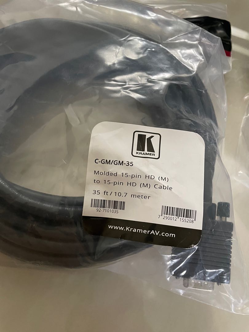 Kramer VGA cables 35 ft, Computers & Tech, Parts & Accessories, Cables