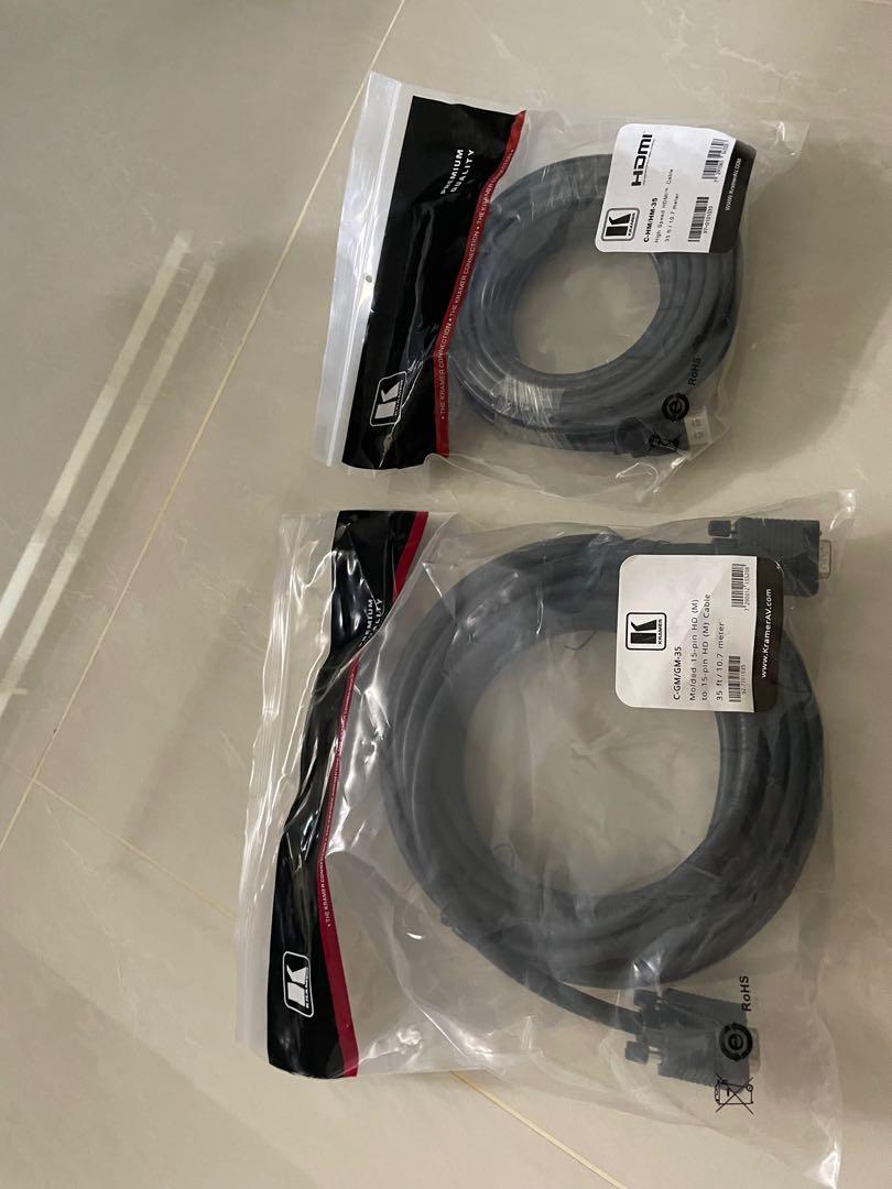Kramer VGA cables 35 ft, Computers & Tech, Parts & Accessories, Cables