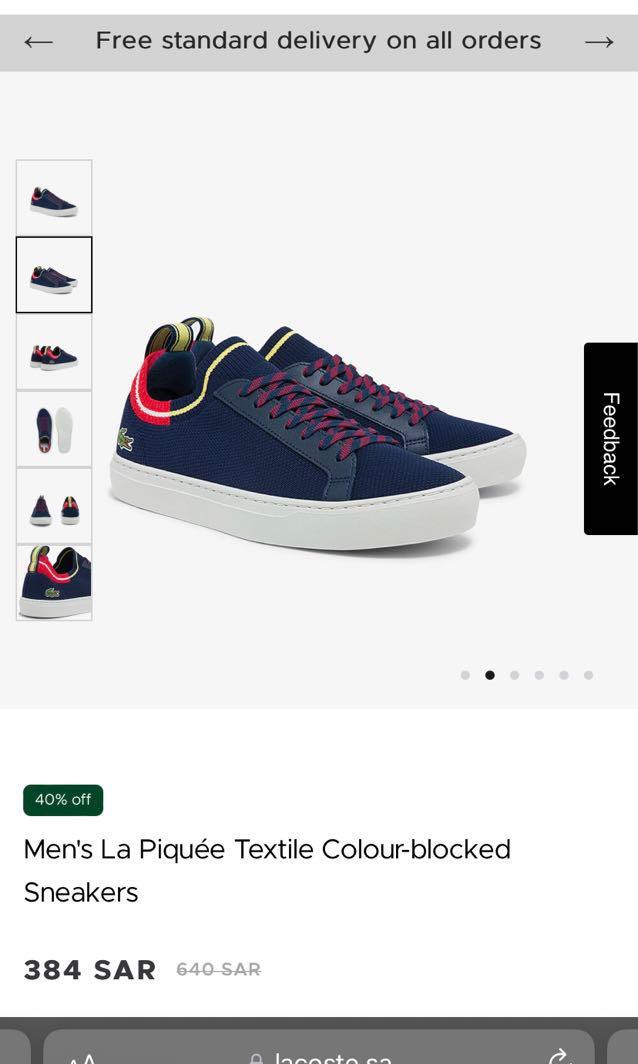 Men's la piquée textile sneakers store