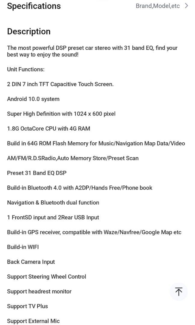 Lenovo Car Head Unit, Car Accessories, Electronics & Lights on Carousell