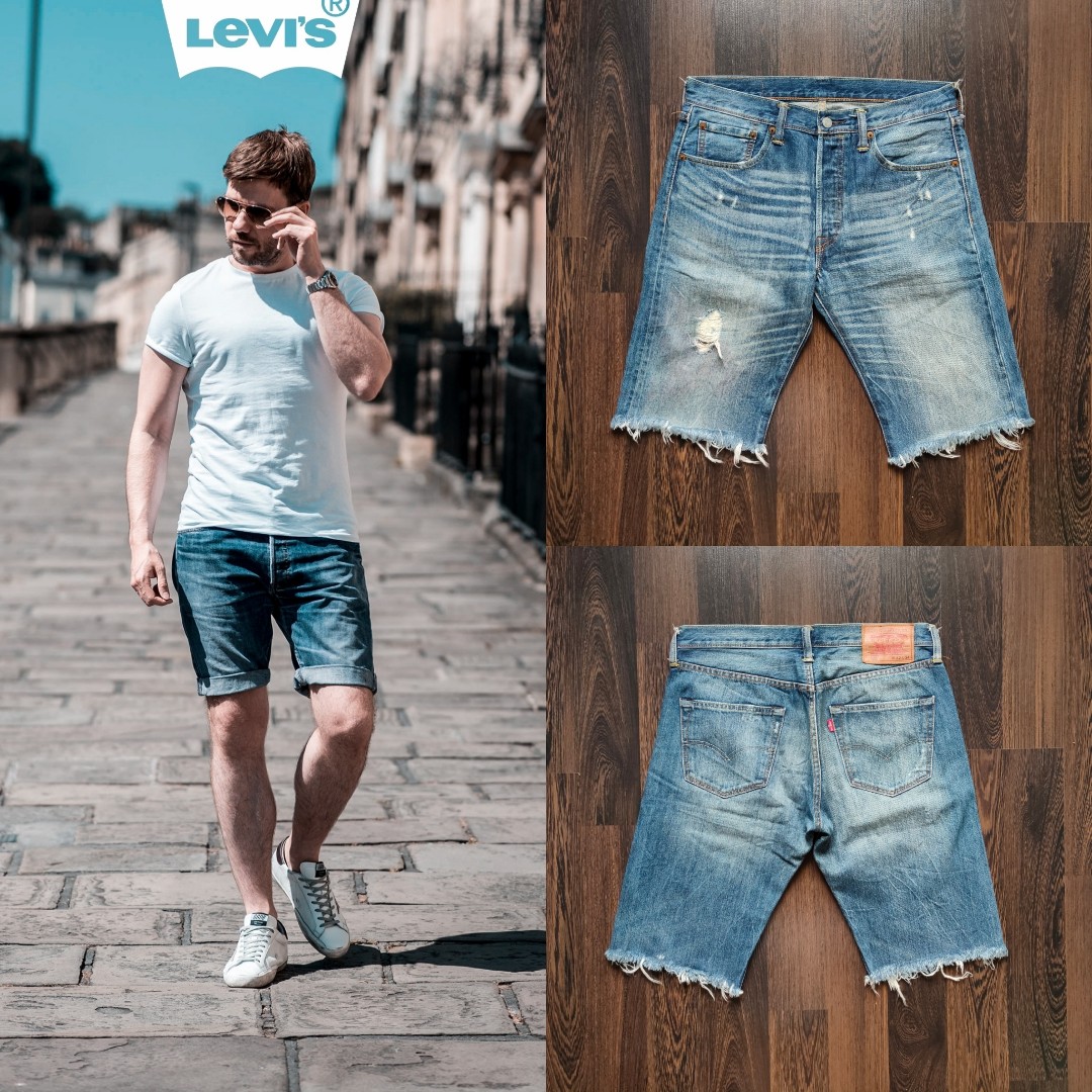 LEVI S STRAUSS ORIGINAL 501 Denim Cut Off Shorts Men s Fashion Bottoms Shorts on Carousell