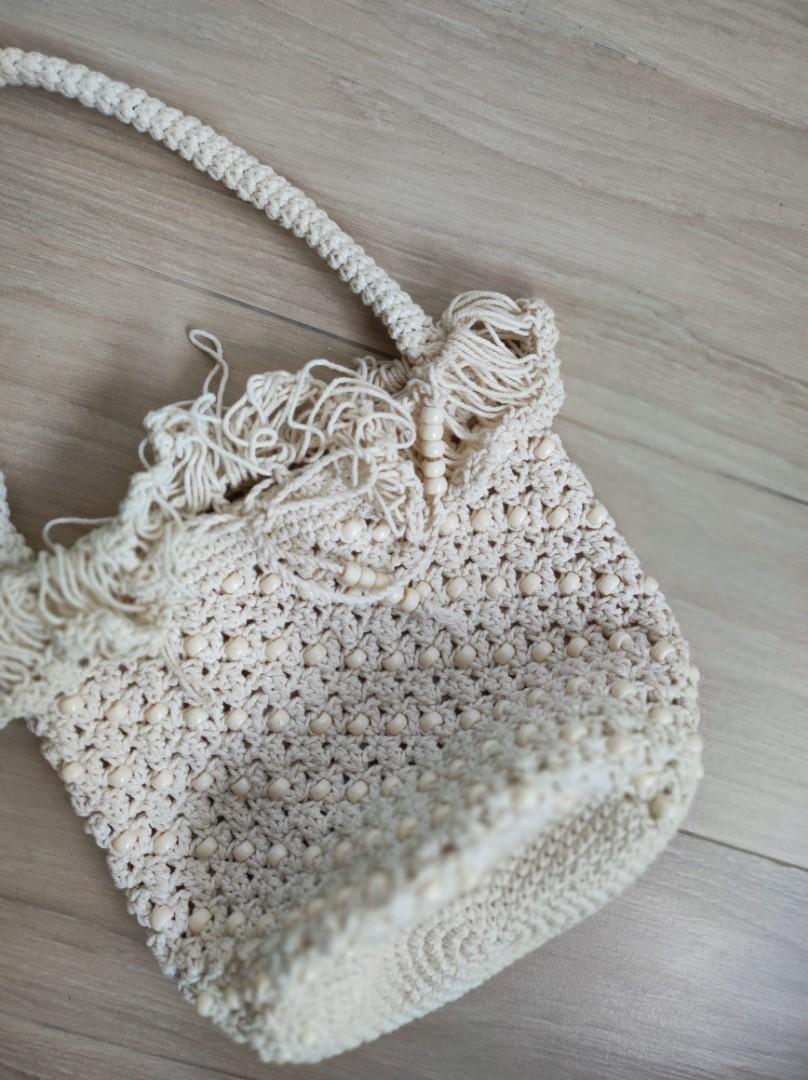 White crochet handbag on sale