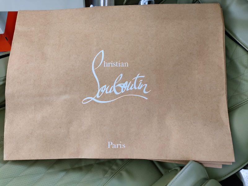 Louboutin paper bag shoes top