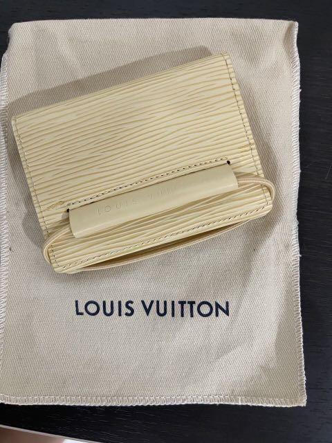 Authenticated Used LOUIS VUITTON Louis Vuitton Trifold Wallet M6346A  Portefeuille Elastic Epi Cream Yellow French Rubber Band with Coin Purse  Compact