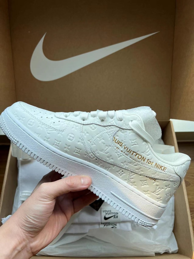 Louis Vuitton x Nike Air Force 1 By Virgil Abloh Luxury Sneakers