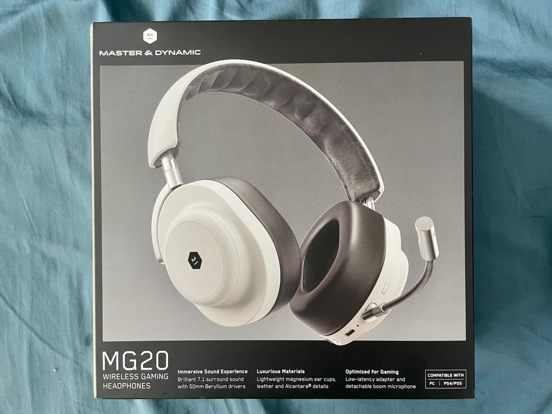 Master & Dynamic MG20 PC & PS5 Wireless Headphones Used Once , Audio