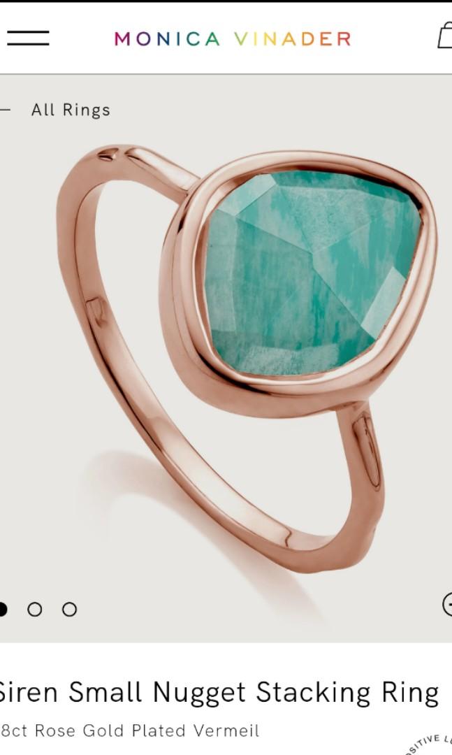 Monica vinader rose gold ring clearance