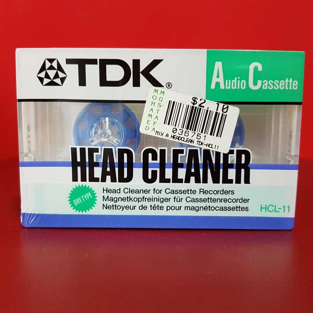 (New) TDK Audio Cassette Head Cleaner (sealed), Hobbies & Toys, Music