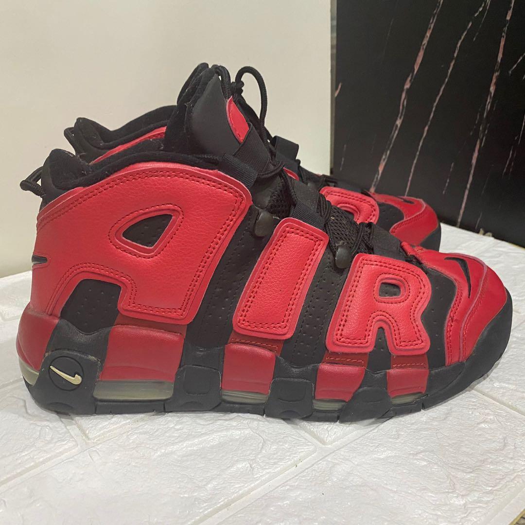 Air uptempo red black shop