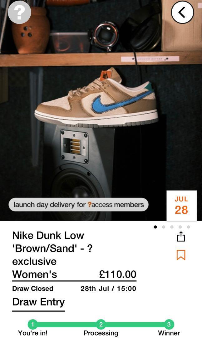 Nike Dunk Low x Size?, Women's Fashion, Footwear, Sneakers on