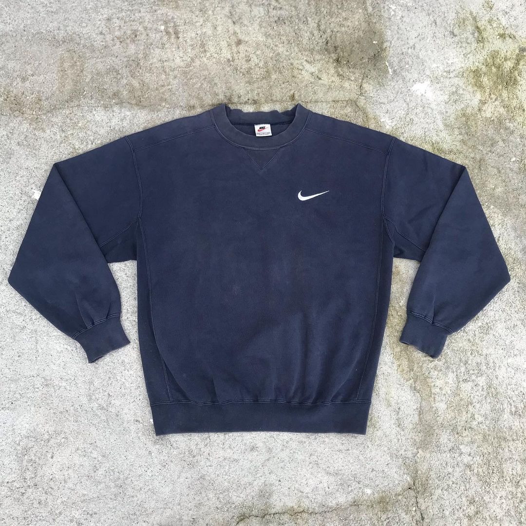 Nike vintage blue sweater new arrivals
