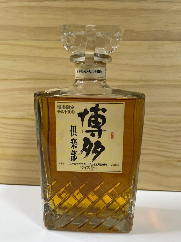 Nikka 博多俱樂部威士忌 博多限定 麥芽100 Nikka Whiskey Hakata Club 內容 酒精含量 700ml 43 嘢食 嘢飲 酒精飲料 Carousell