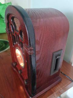 Old radio with cassette slot