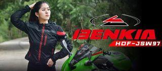 Original Benkia Mesh Jacket Women D3O Padded HDF-JSW97 Motorcycle Riding Jacket