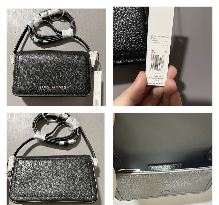 Original Marc Jacobs Groove Leather Mini Bag in Black, Women's Fashion