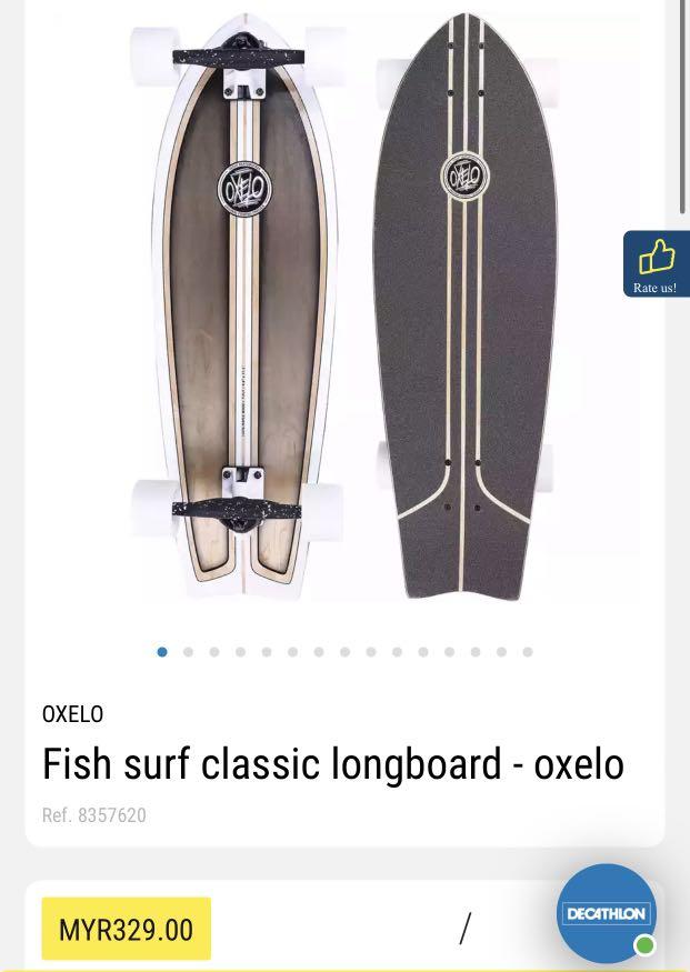 Longboard fish classic shop surf oxelo test