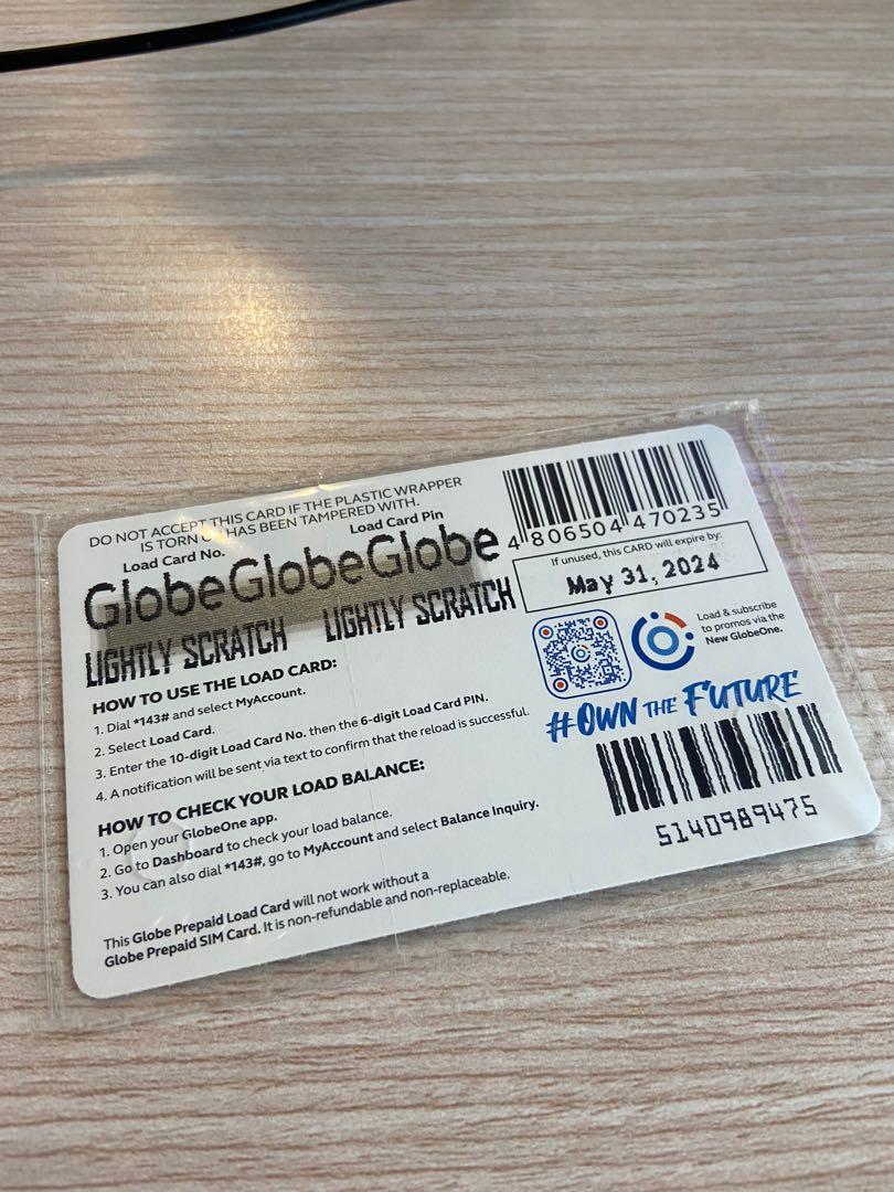 How to check load online balance in globe via text