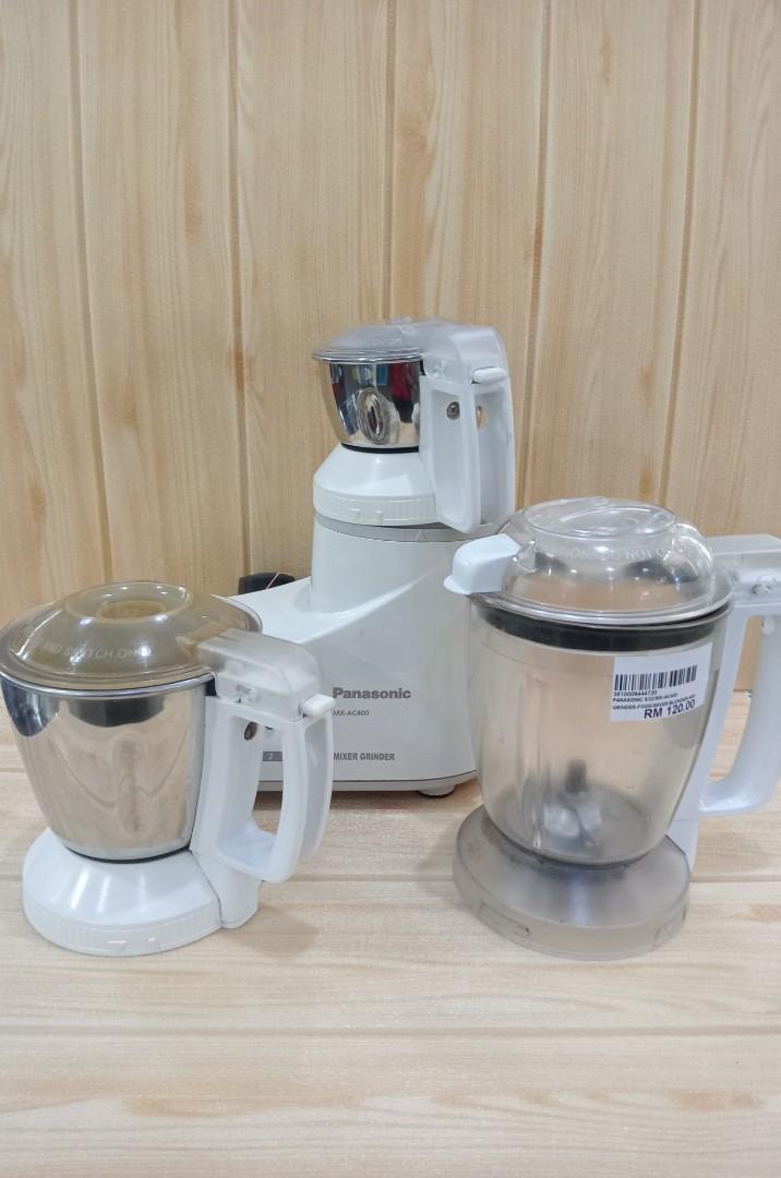 Panasonic MXAC400 Food Grinder Processor Mixer With 3 Blender & 3