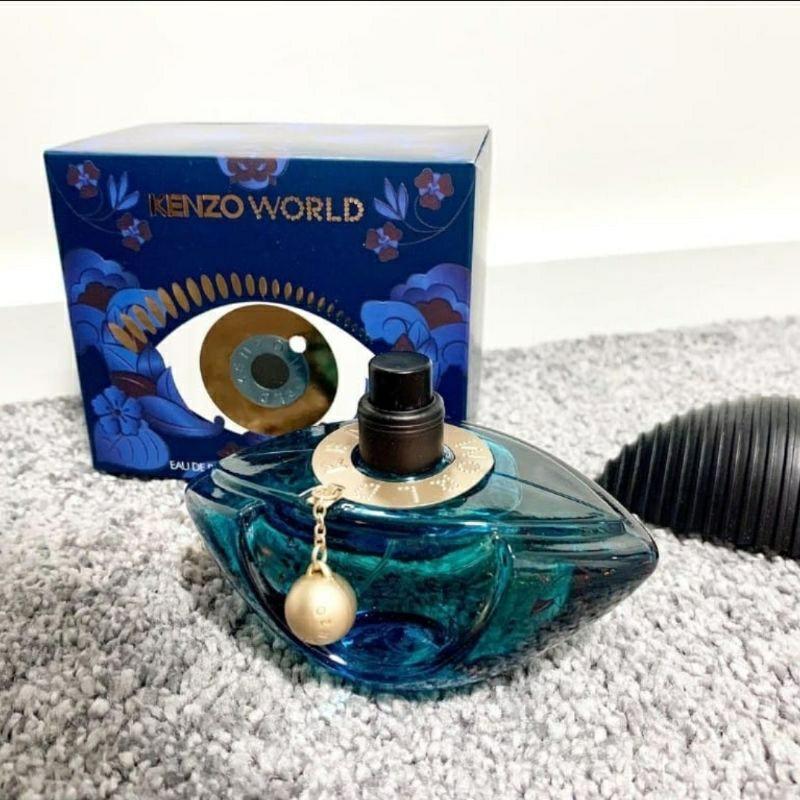 Parfum kenzo world fantasy biru tua for women EDP 75ml Kesehatan