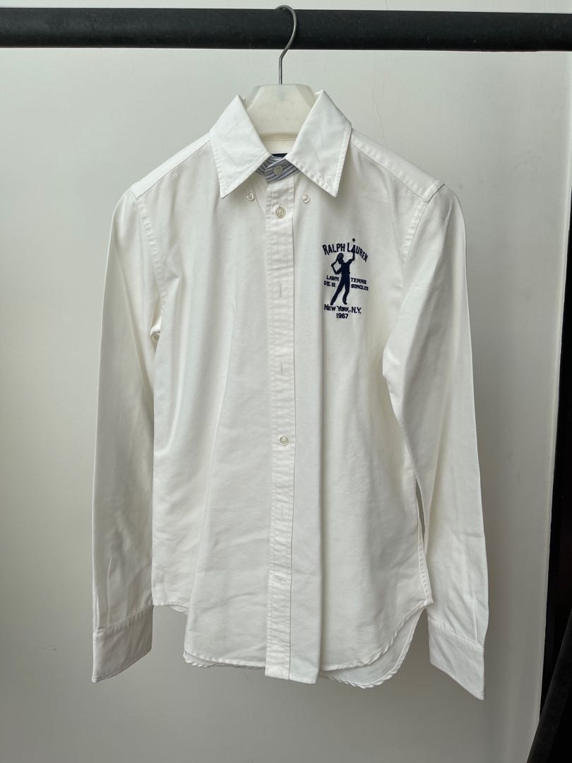 POLO RALPH LAUREN LAWN TENNIS N.Y 1967 Women s Fashion Tops