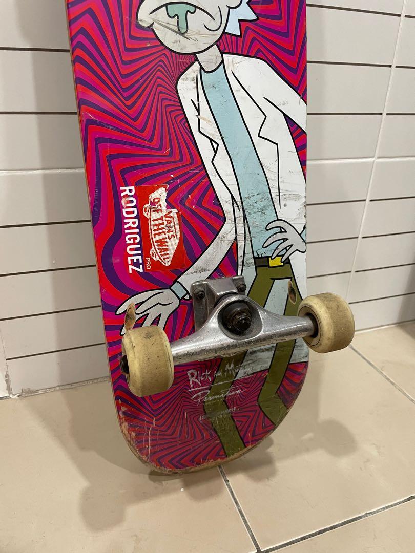 Primative Rick and morty skateboard, Sports Equipment, Sports & Games