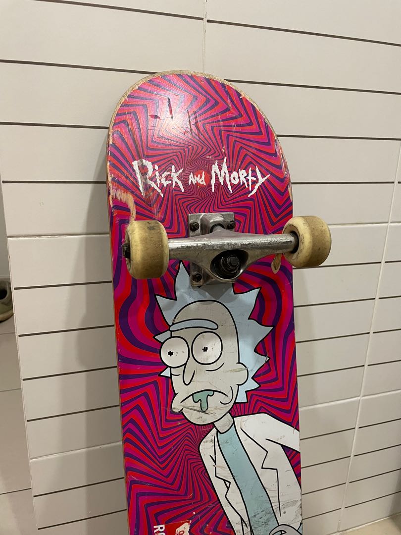 Primative Rick and morty skateboard, Sports Equipment, Sports & Games