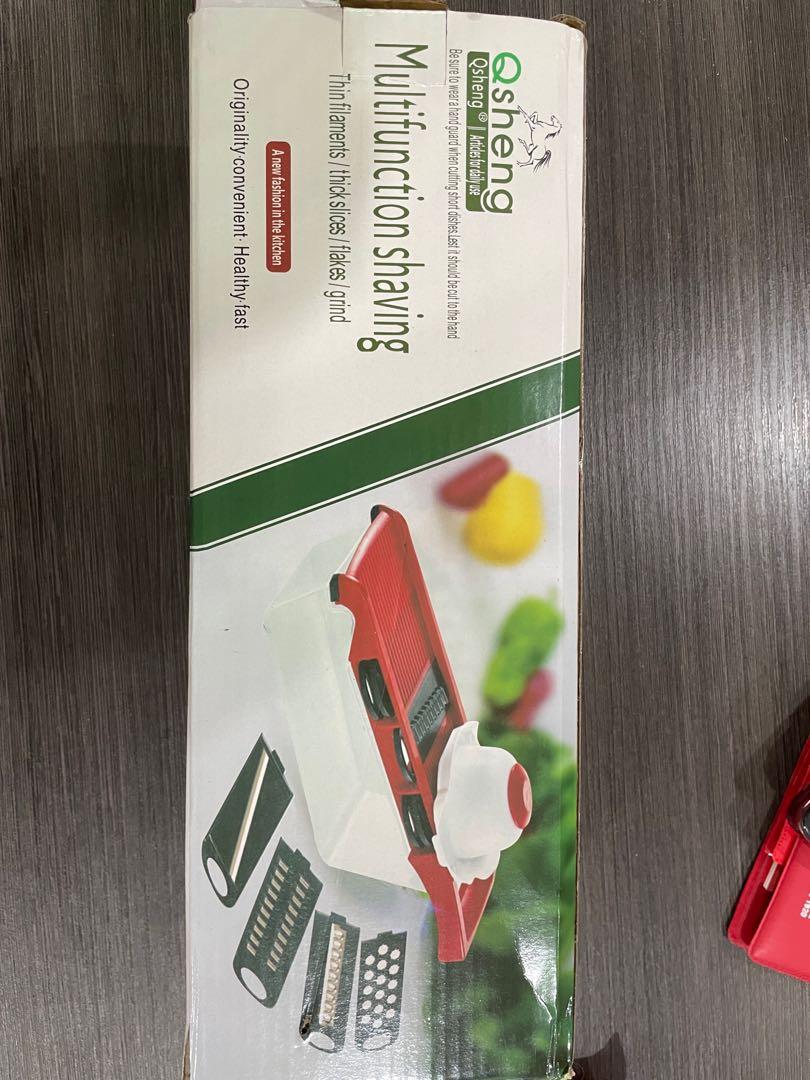 QSheng multifunction shaving vegetable cutter (Category: Other Kitchen Appliances) located in San Juan City. Submitted by yanisprelovedthings (Listing ID 1177276198, Image 1). Description: complete inclusions and box never used general cleaning find LOC: san juan city, little baguio MOP: gcash BDO MOD: lalamove/grab/lbc .