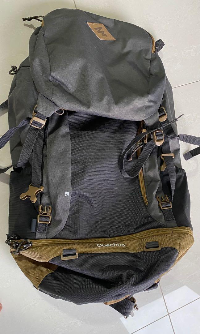 Quechua 50L backpack, Men's Fashion, Bags, Backpacks on Carousell