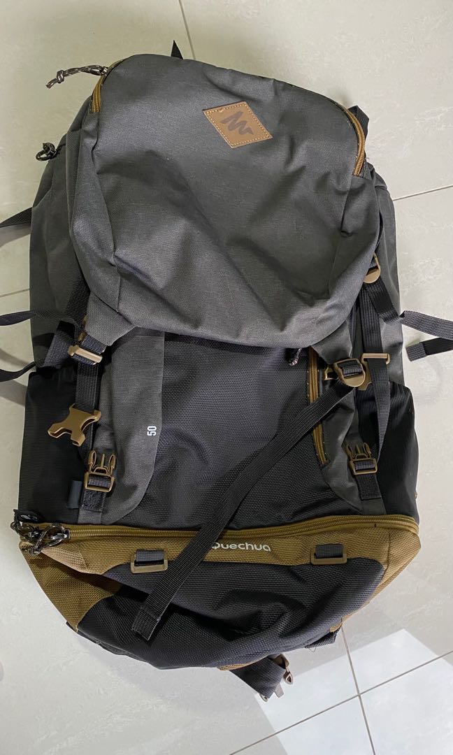 Quechua 50L backpack, Men's Fashion, Bags, Backpacks on Carousell