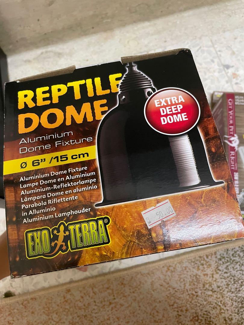 Reptile dome fixture with bulb, Pet Supplies, Homes & Other Pet