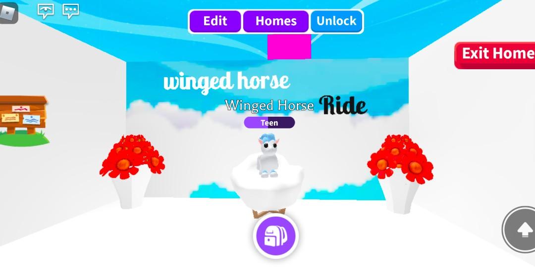 Ride Winged Horse Adopt Me, Hobbies & Toys, Toys & Games on Carousell