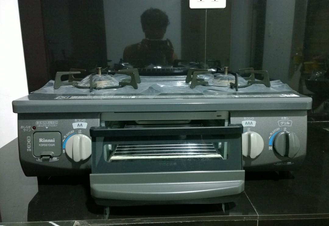 Rinnai Japan Gas Stove with Griller (Grey), TV & Home Appliances