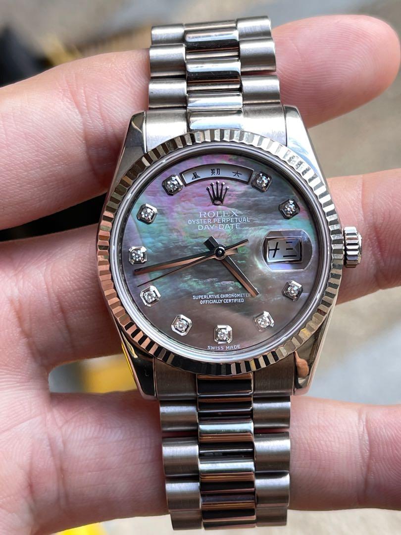 White gold deals day date