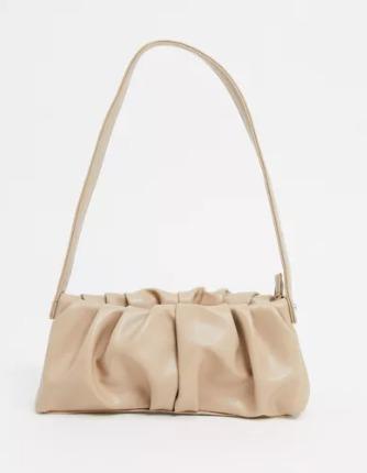 Beige 2025 ruched bag
