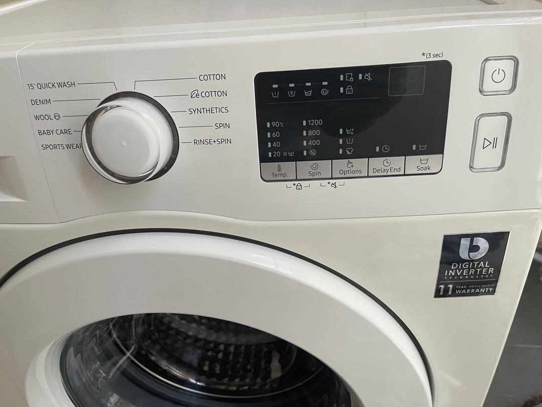 Samsung 7.5kg Front Load Washer with Digital Inverter, TV & Home