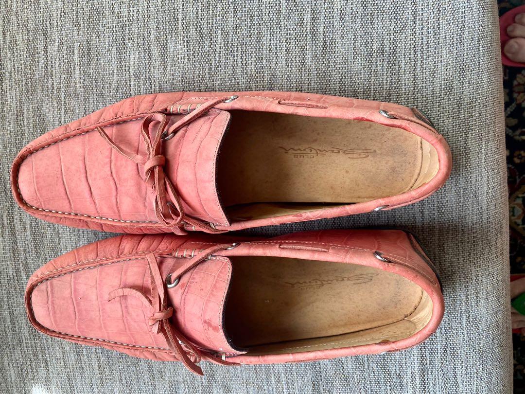 Salmon pink loafers store
