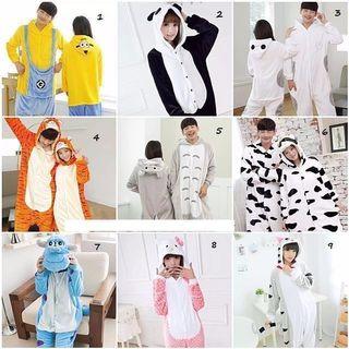 SG READY STOCKS Adult Unisex Baby Kid Kigurumi Onesies Pajamas Wear Cute Party Adult Children Lounge Flannel Cosplay Home Onesie Animal Costume