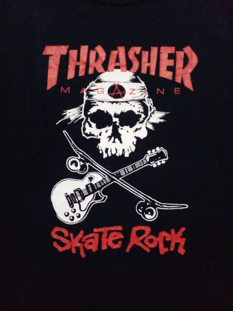 Thrasher skull Men s Fashion Tops Sets Tshirts Polo Shirts
