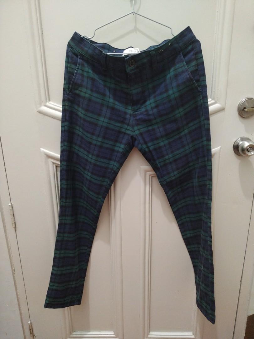 Tartan trousers mens topman sale