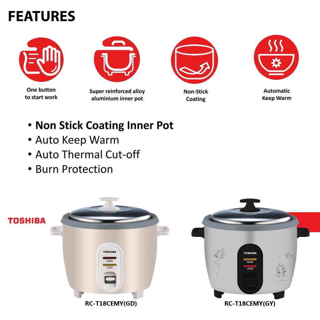 Toshiba rice shop cooker 1.8 l